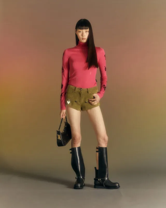 (WOMEN) AUGEN FLOCKING INNER KNIT TOP atb999w(MAGENTA PINK) sold by Andersson Bell