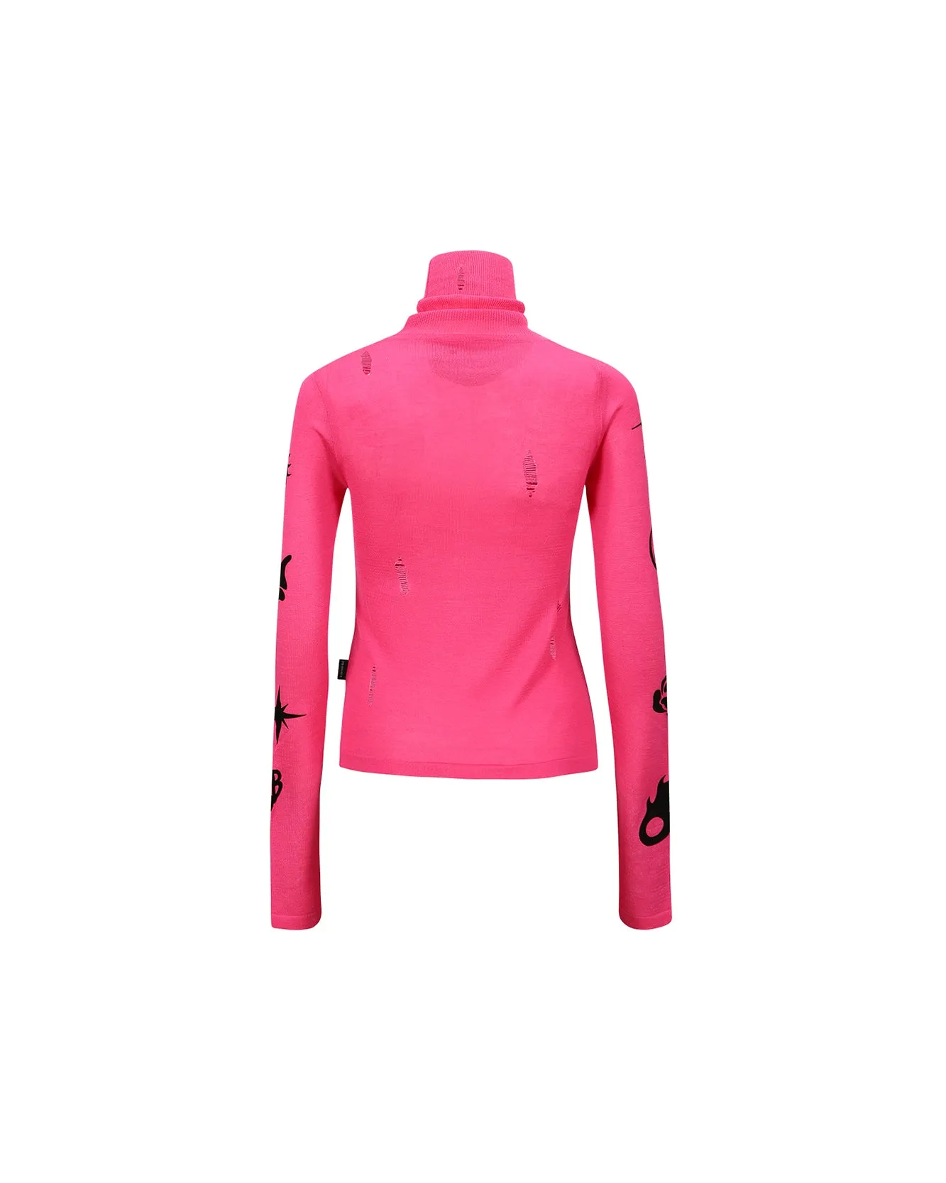 (WOMEN) AUGEN FLOCKING INNER KNIT TOP atb999w(MAGENTA PINK) sold by Andersson Bell product image thumbnail 4