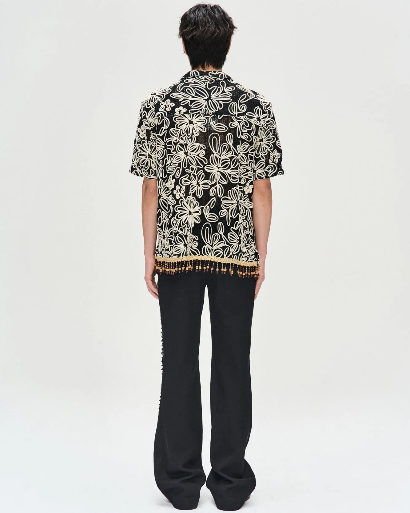 HAMPTON WOOL TROUSERS apa700m(BLACK) sold by Andersson Bell product image thumbnail 5