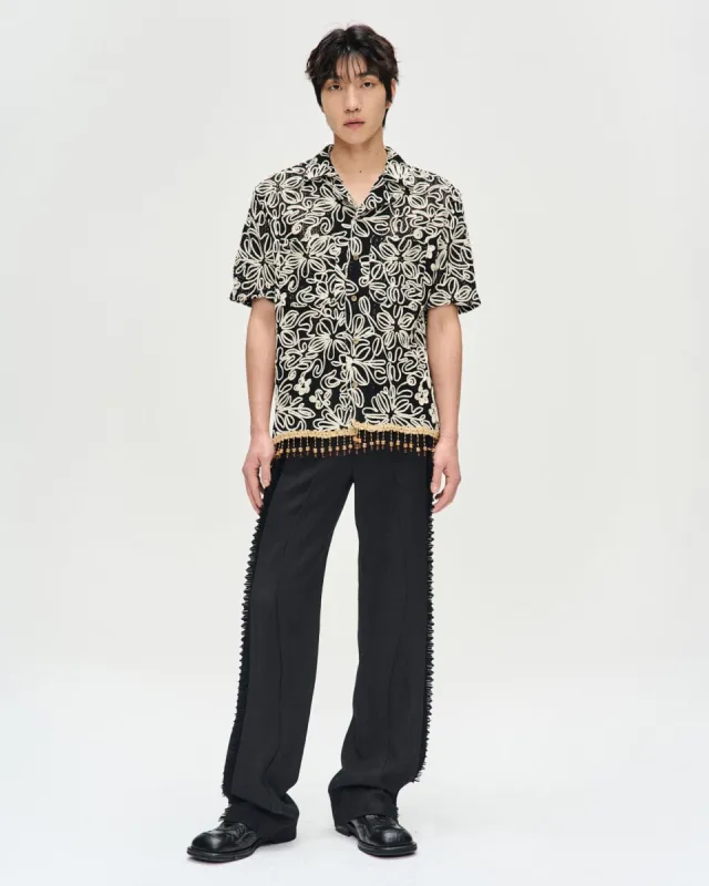 HAMPTON WOOL TROUSERS apa700m(BLACK) sold by Andersson Bell