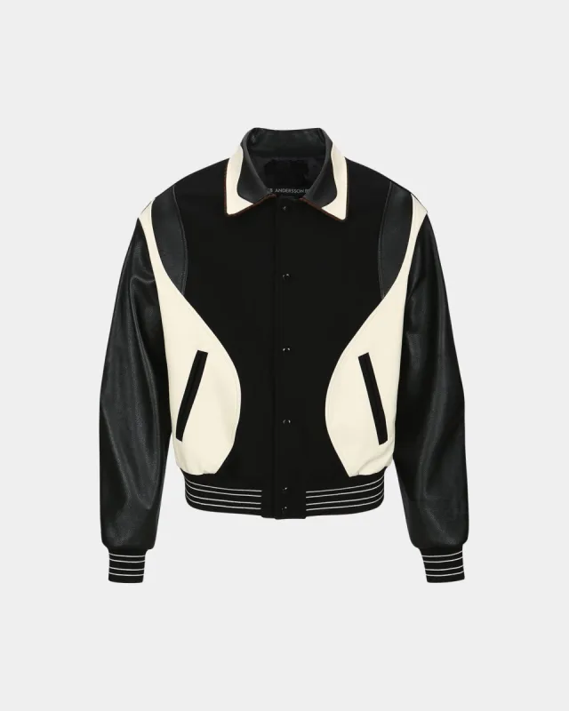 ROBYN VARSITY JACKET awa584m(BLACK) sold by Andersson Bell