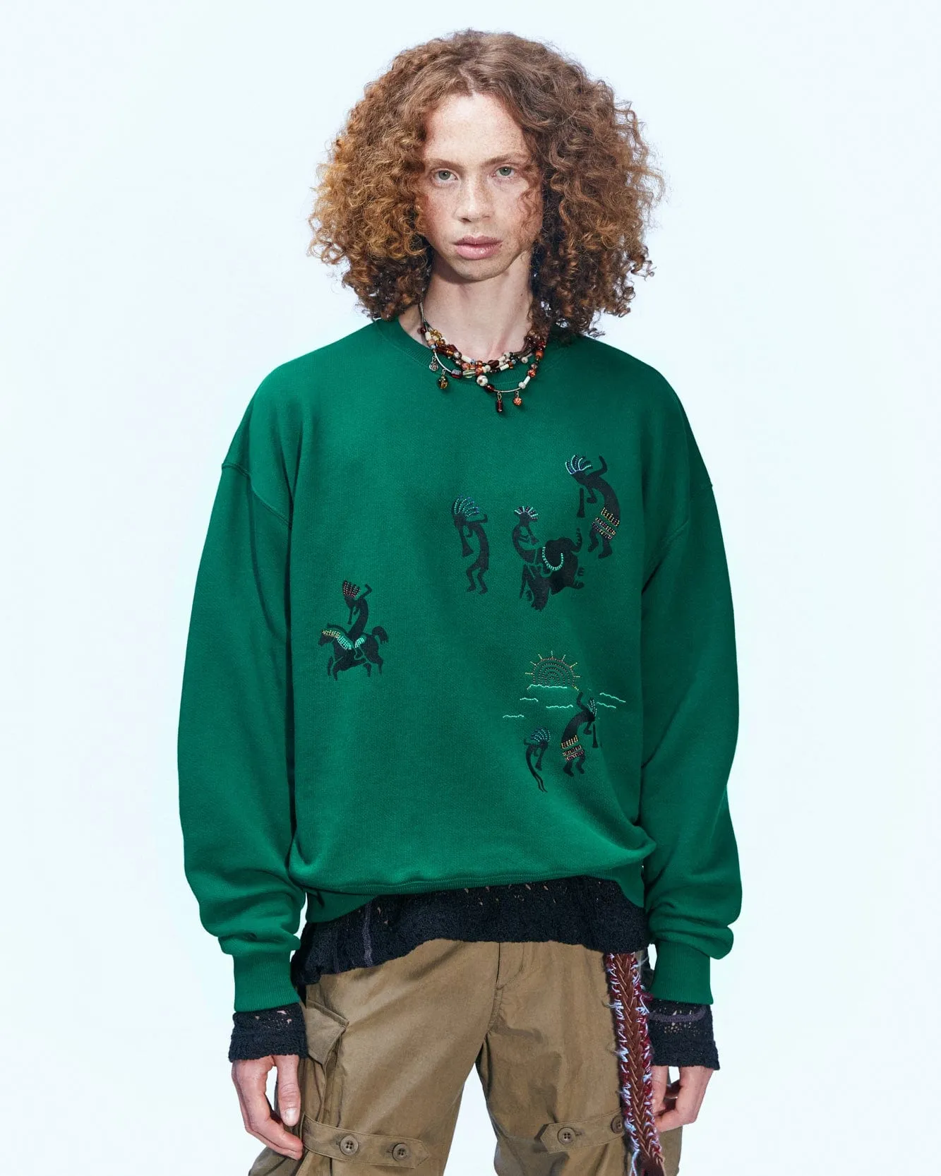 (ESSENTIAL) UNISEX SUN DANCE SWEATSHIRT atb900u(GREEN) sold by Andersson Bell product image thumbnail 4