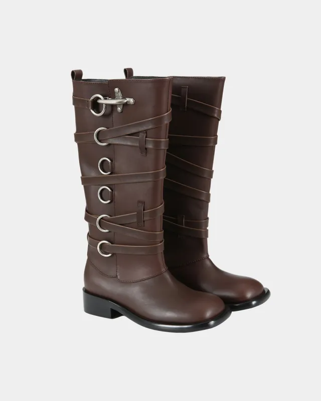 [RESTOCK]  HARNESS BOOTS aaa389w(BROWN) made by Andersson Bell