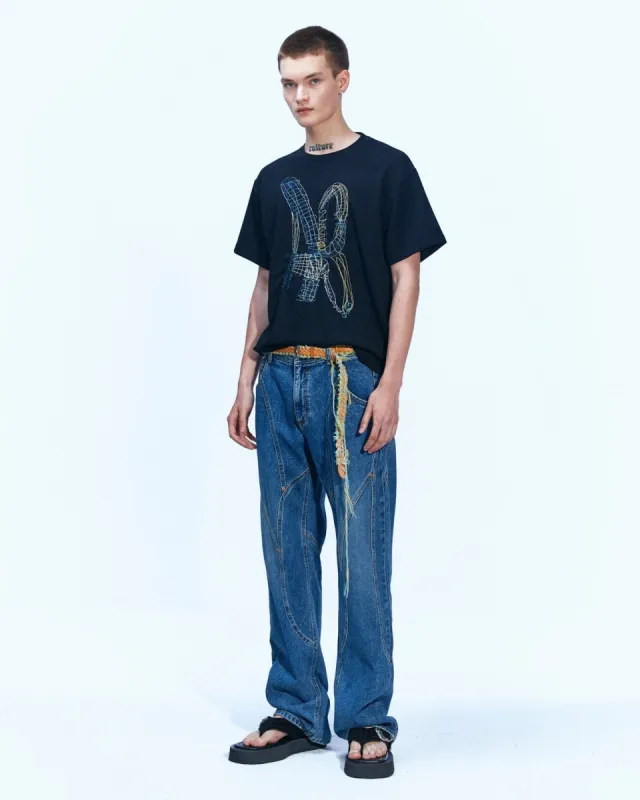 (ESSENTIAL) UNISEX NEW AB LOGO EMBROIDERY T-SHIRTS atb903u(BLACK) sold by Andersson Bell