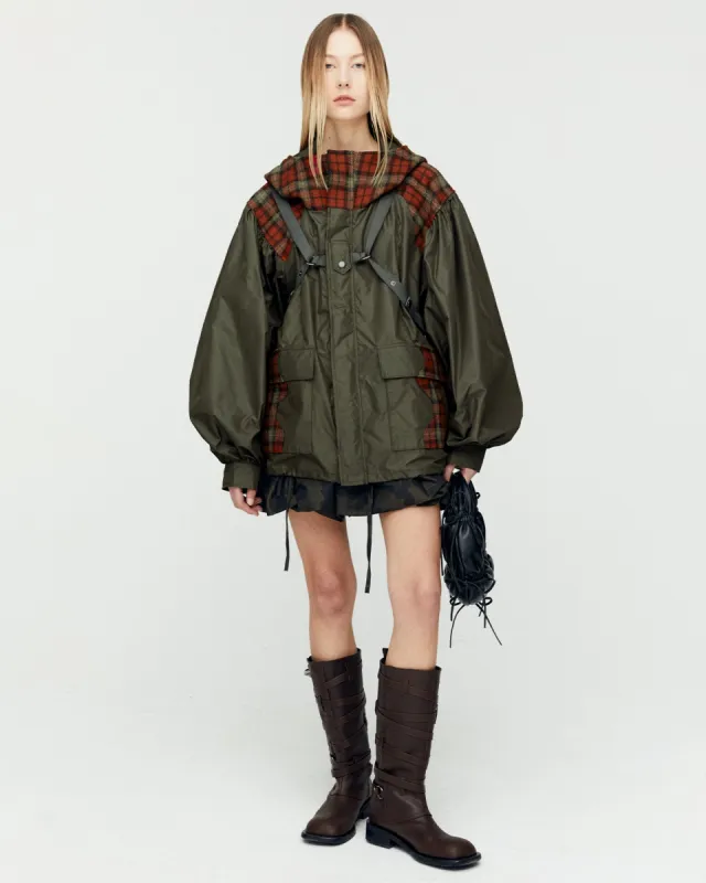 UNISEX PUFF SLEEVE HARNESS JUMPER awa625u(KHAKI) made by Andersson Bell