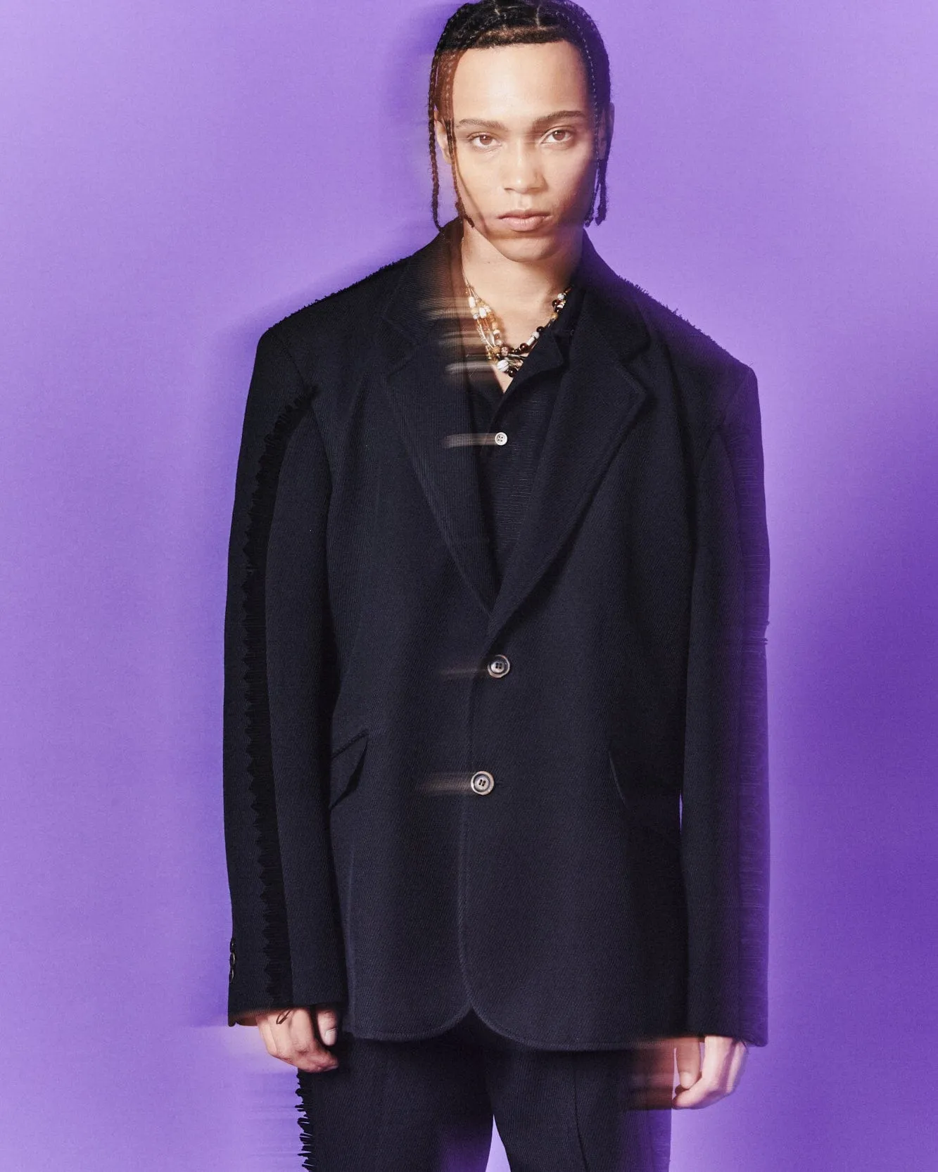 HAMPTON WOOL JACKET awa590m(BLACK) sold by Andersson Bell