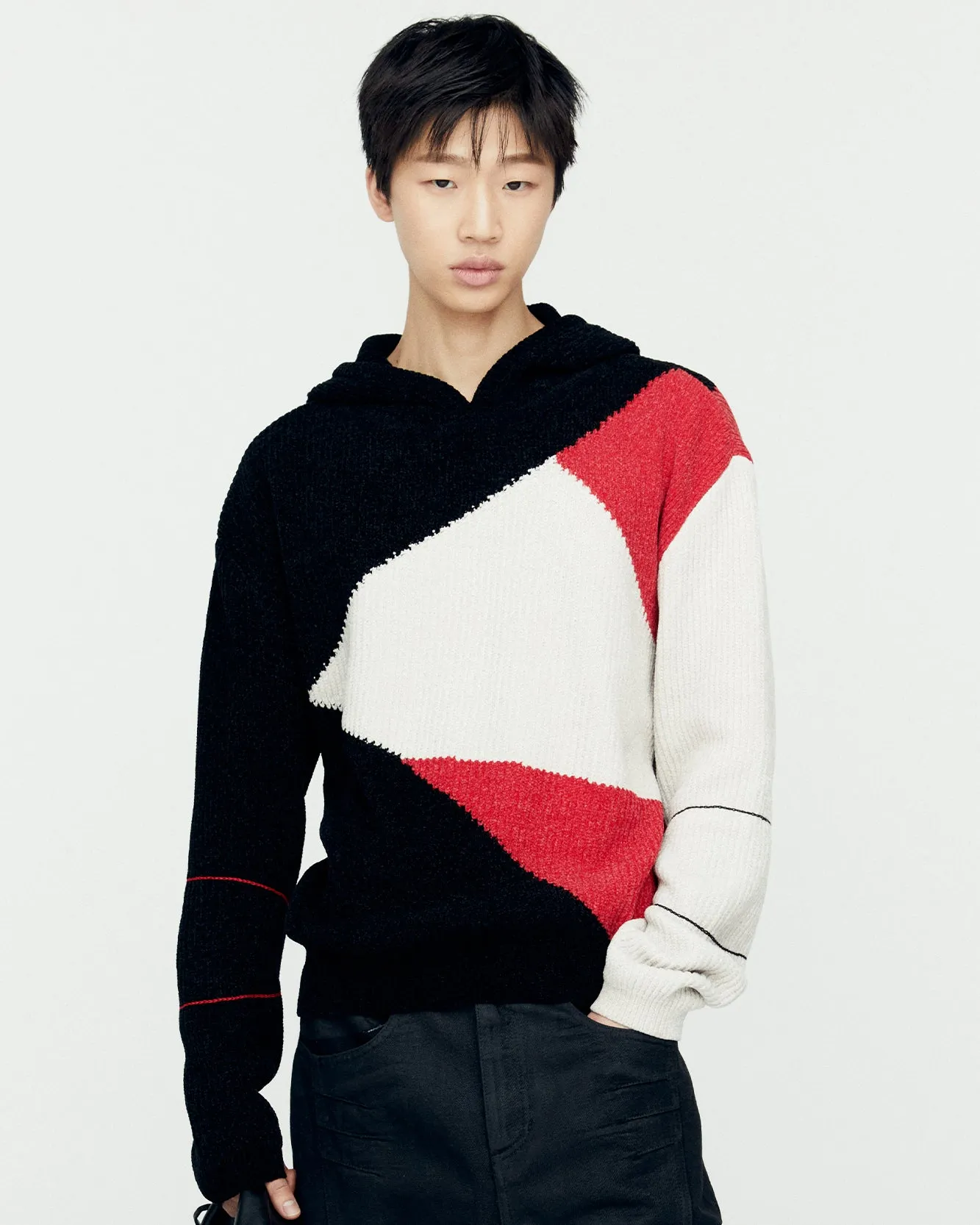 FITE HOODIE SWEATER atb1165m(BLACK/RED) sold by Andersson Bell