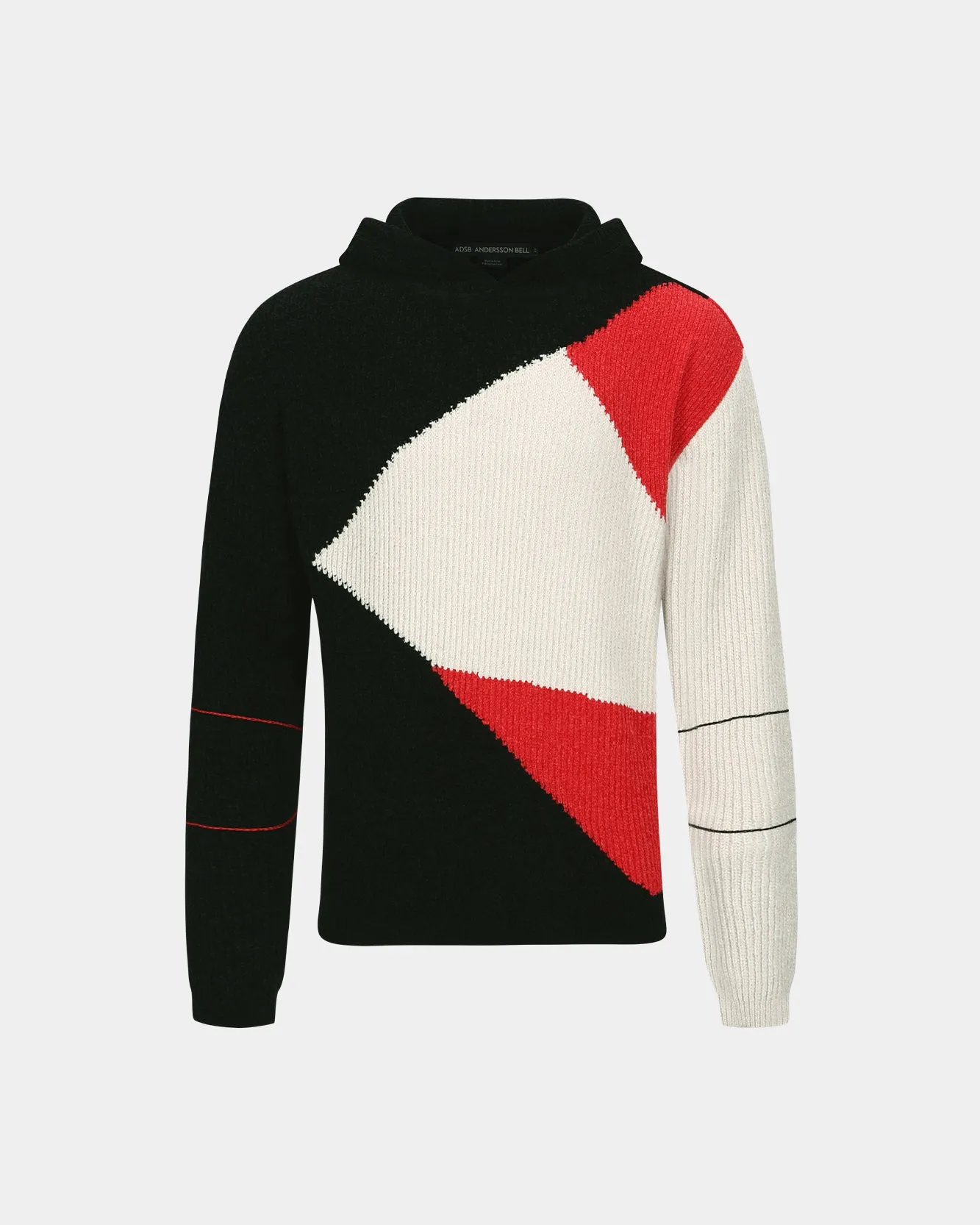 FITE HOODIE SWEATER atb1165m(BLACK/RED) sold by Andersson Bell product image thumbnail 2