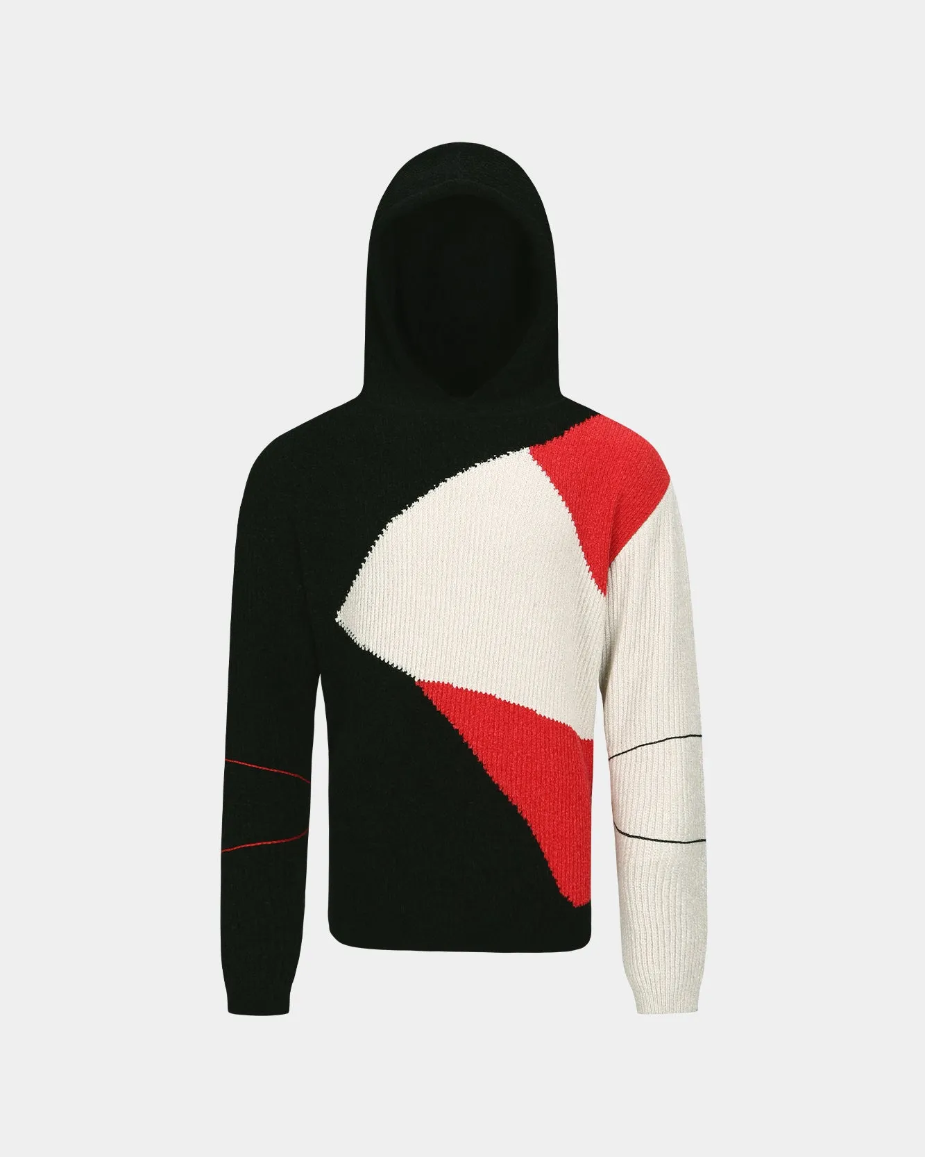 FITE HOODIE SWEATER atb1165m(BLACK/RED) sold by Andersson Bell product image thumbnail 5