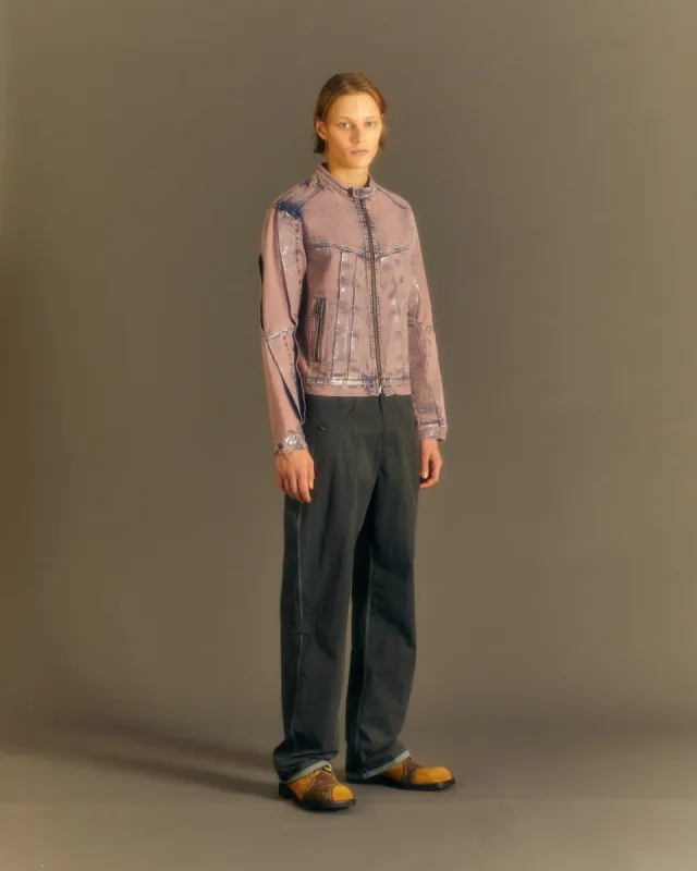 CRACK NYLON INSIDE-OUT TROUSER apa673m(SKYBLUE) made by Andersson Bell