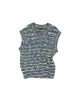 OTRETO CABLE VEST (ITALIAN YARN) atb867m(BLUE) sold by Andersson Bell