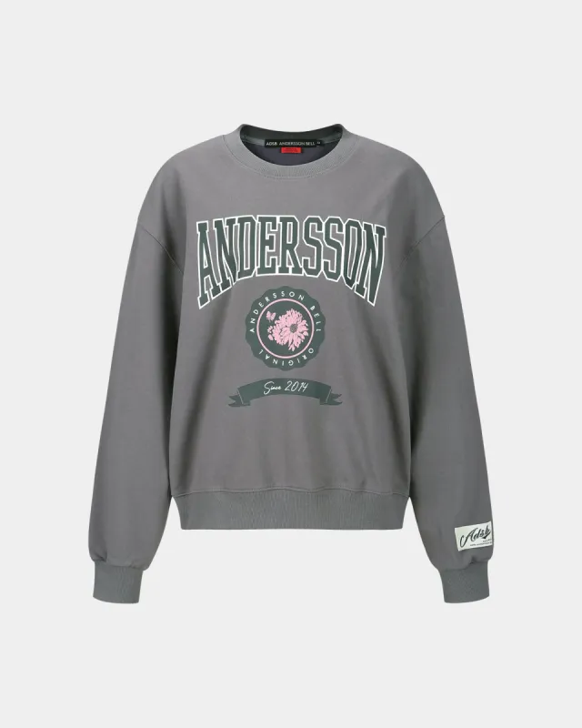 (WOMEN) ADSB COLLEGE LOGO SWEATSHIRTS atb1301w(CHARCOAL) sold by Andersson Bell