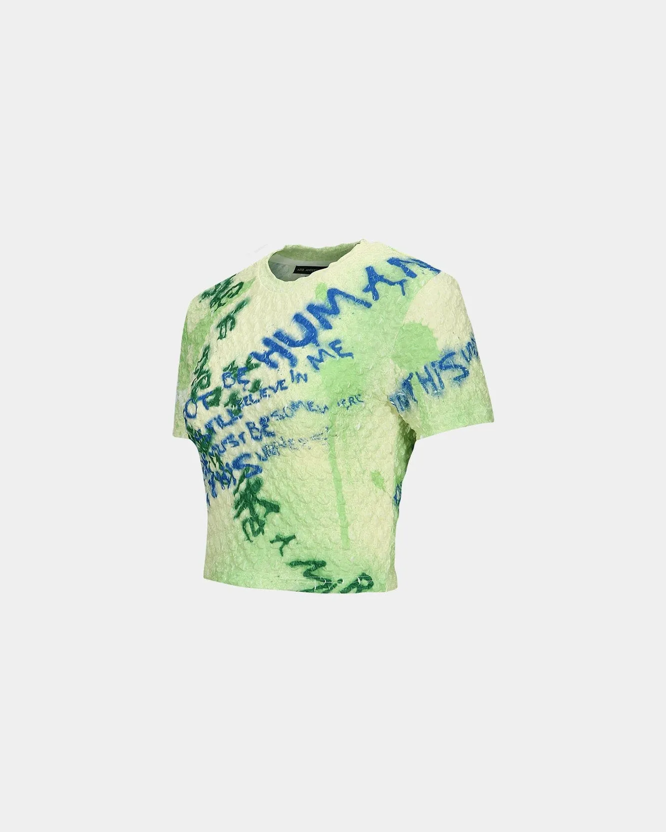 (ESSENTIAL)(WOMEN) JENNY SPRAYED LETTERING T-SHIRT atb1117w(LEMON) sold by Andersson Bell product image thumbnail 3