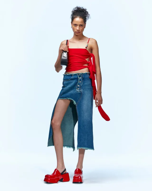 TORI TYING KNIT TOP atb931w(RED) sold by Andersson Bell