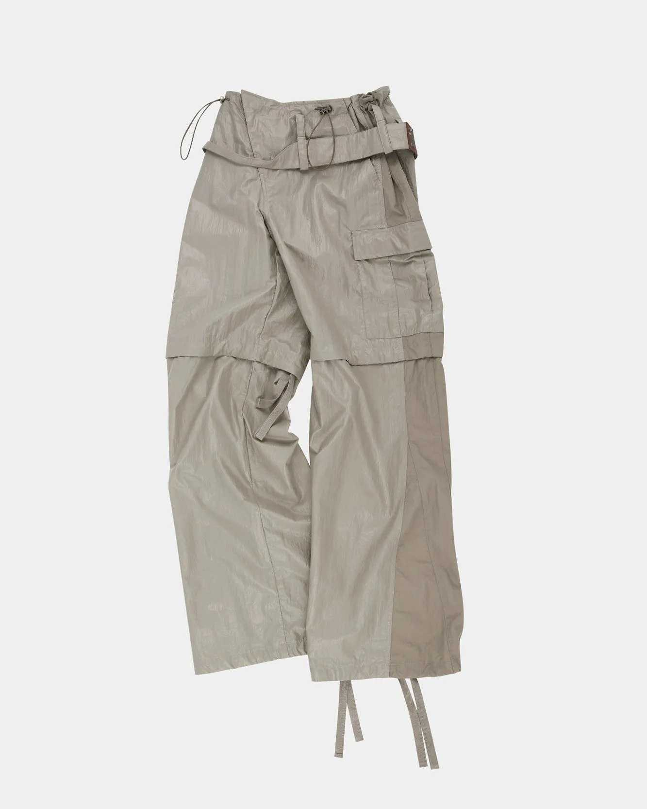 ADSB X OTTOLINGER ADJUSTABLE PARACHUTE PANTS apa777w(BEIGE) sold by Andersson Bell product image thumbnail 2