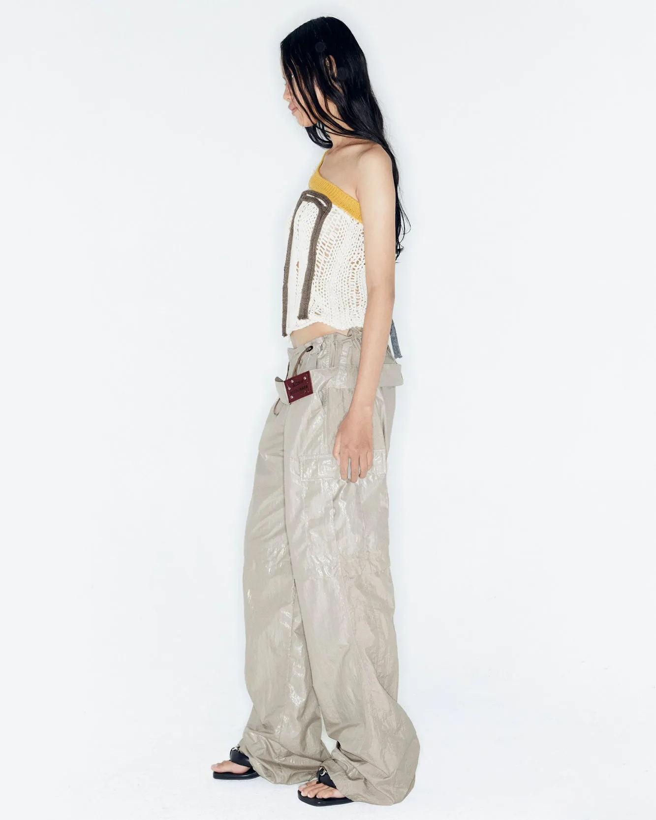 ADSB X OTTOLINGER ADJUSTABLE PARACHUTE PANTS apa777w(BEIGE) sold by Andersson Bell product image thumbnail 5