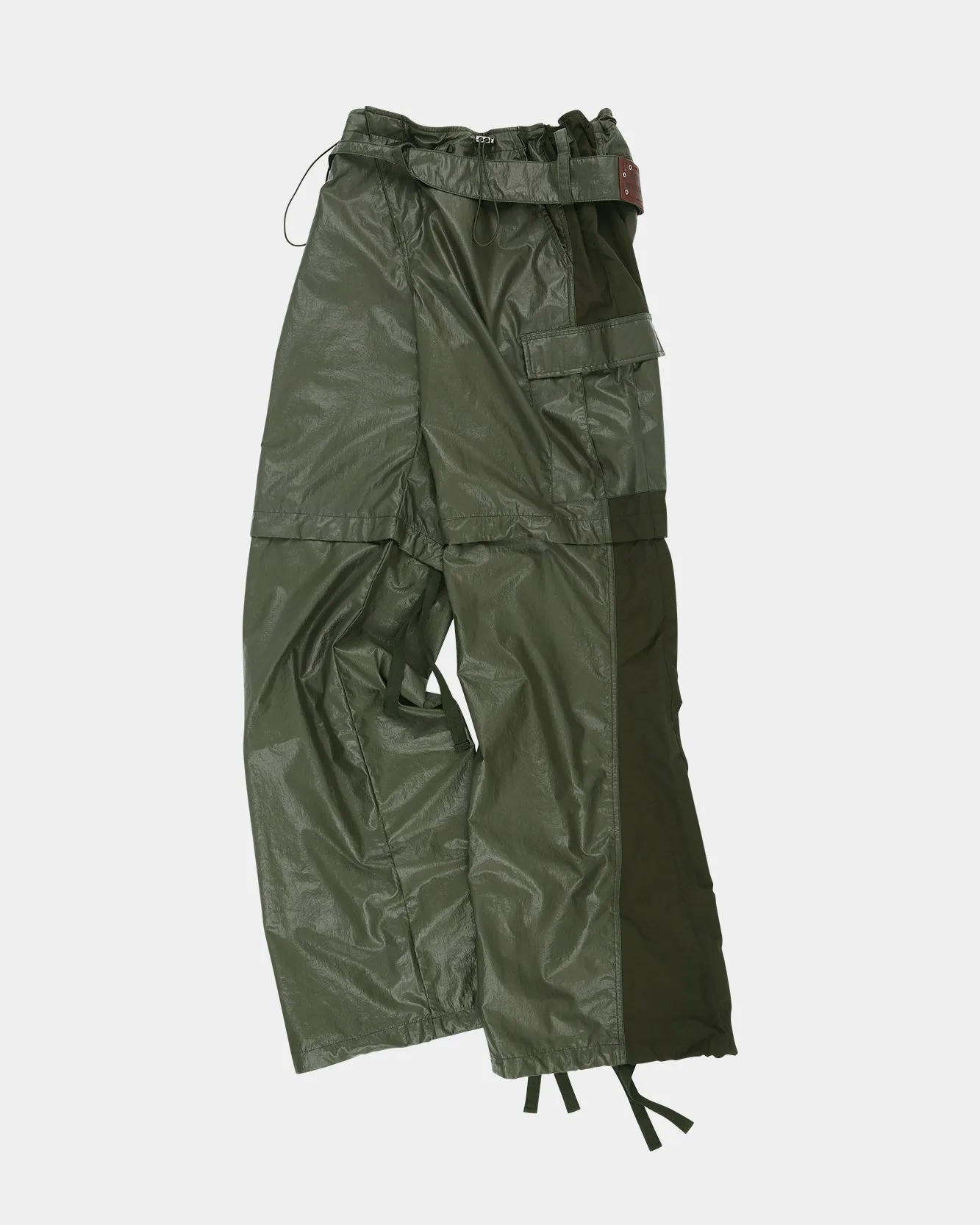 ADSB X OTTOLINGER ADJUSTABLE PARACHUTE PANTS apa776w(KHAKI) sold by Andersson Bell product image thumbnail 2