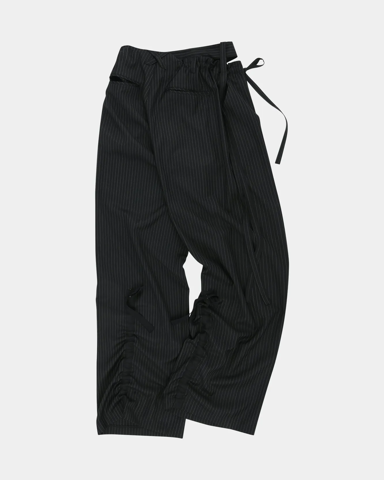 ADSB X OTTOLINGER STRIPE WOOL PANTS apa775w(BLACK) sold by Andersson Bell product image thumbnail 3