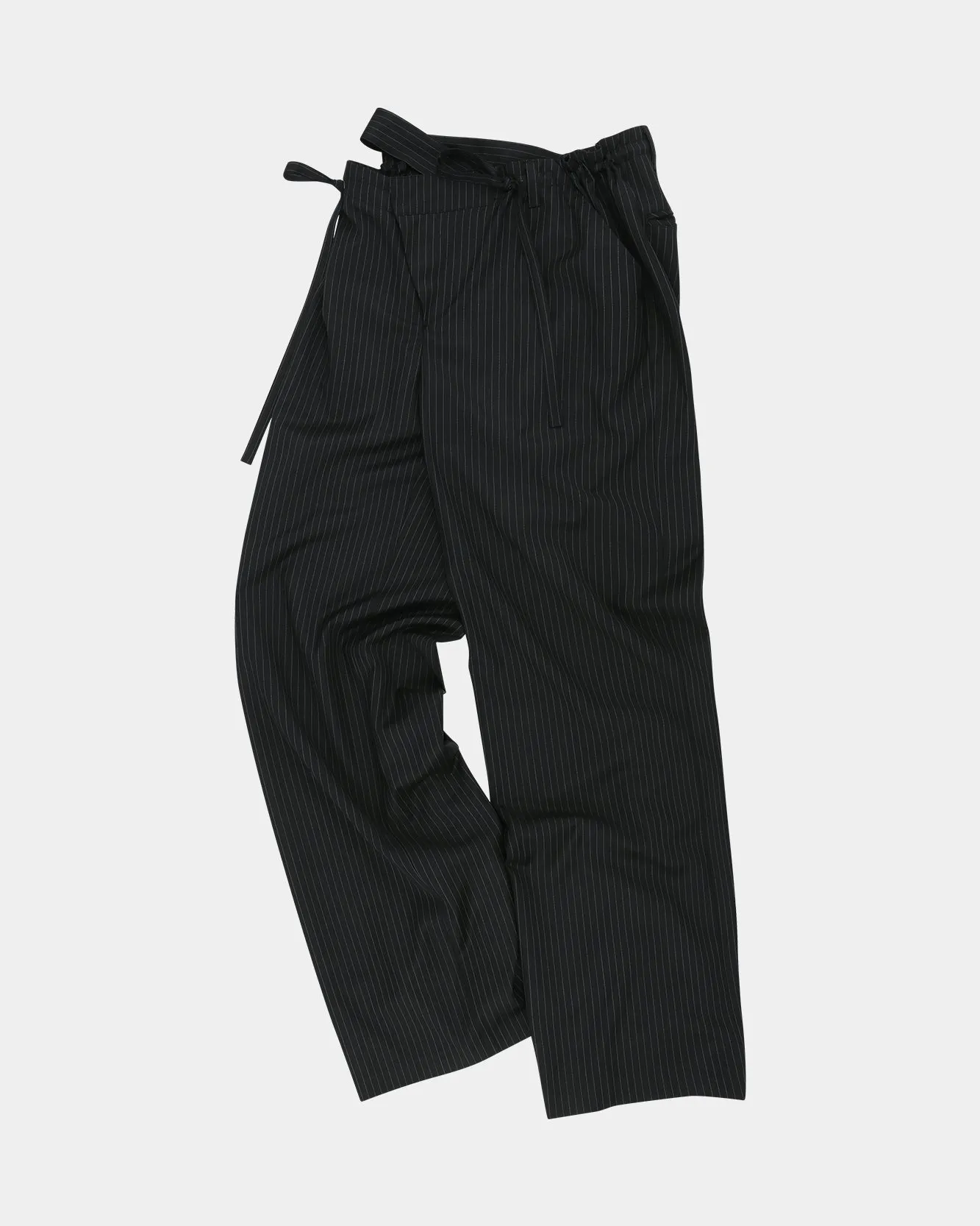 ADSB X OTTOLINGER STRIPE WOOL PANTS apa775w(BLACK) sold by Andersson Bell product image thumbnail 2