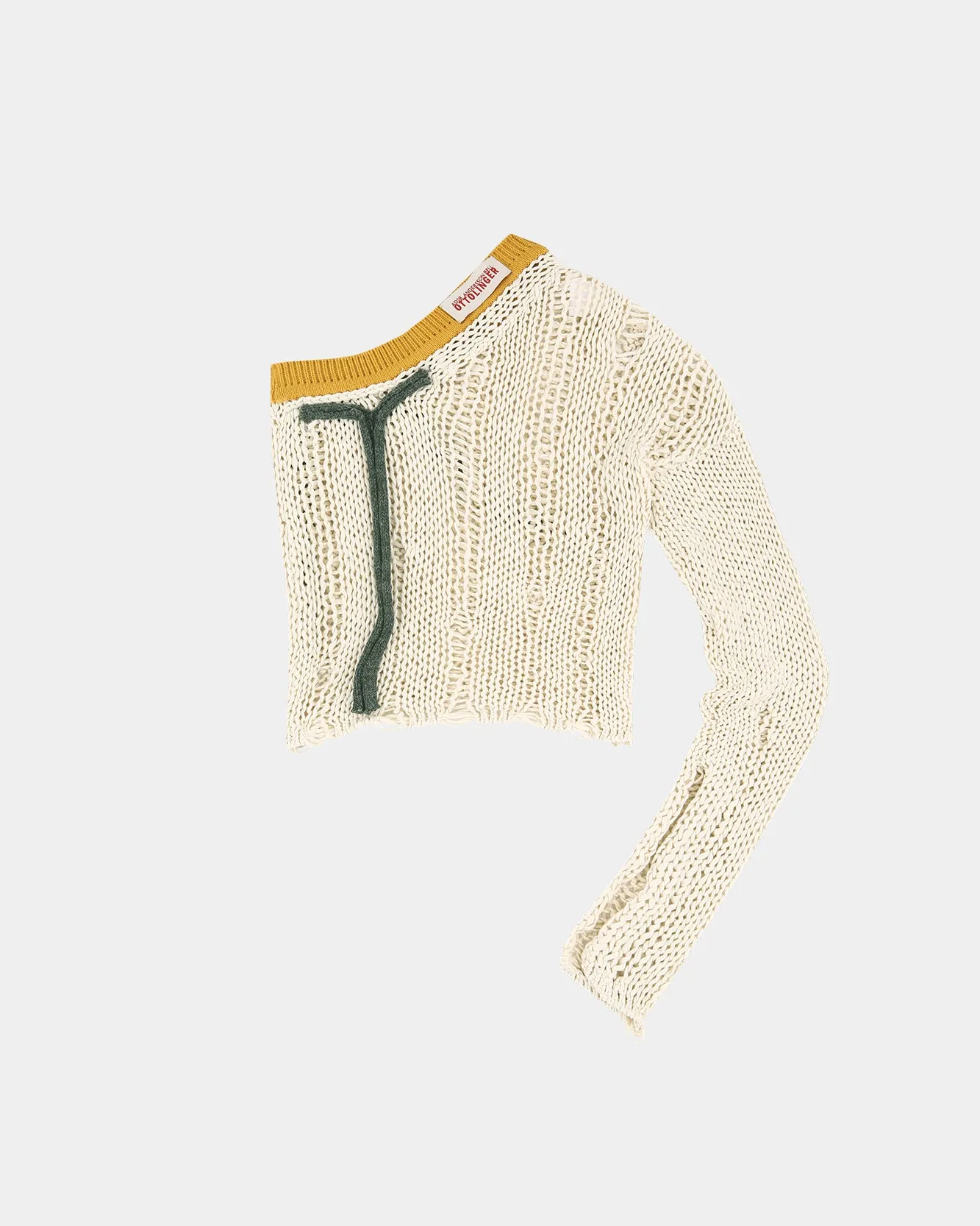 ADSB X OTTOLINGER ONE SHOULDER KNIT atb1214w(IVORY) sold by Andersson Bell product image thumbnail 3