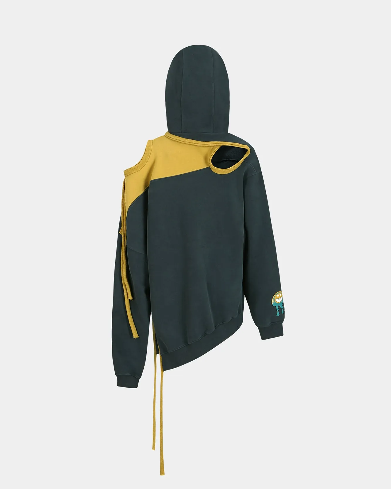ADSB X OTTOLINGER DECONSTRUCTED HOODIE atb1213w(NAVY) sold by Andersson Bell product image thumbnail 4