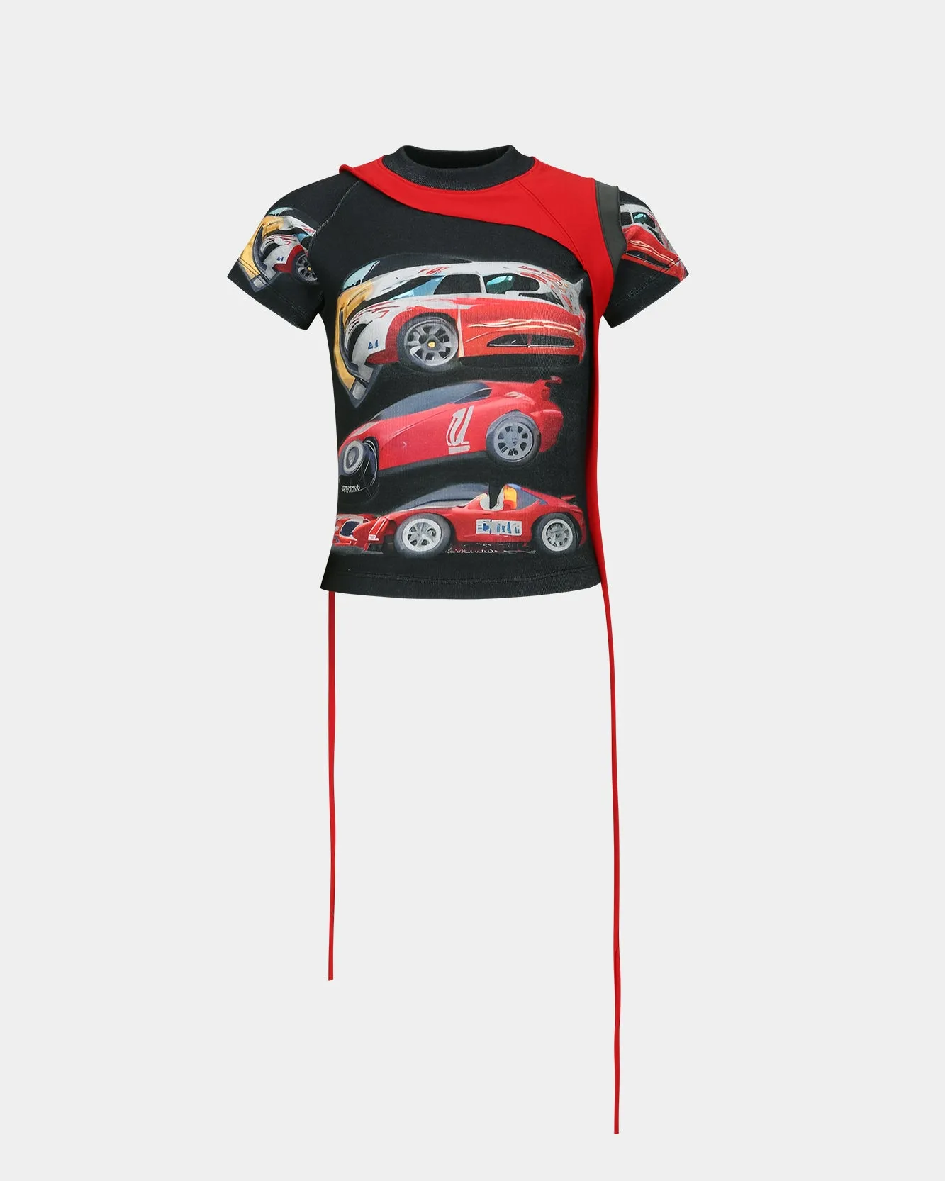 ADSB X OTTOLINGER CAR PRINTED JERSEY TOP atb1212w(BLACK) sold by Andersson Bell product image thumbnail 2