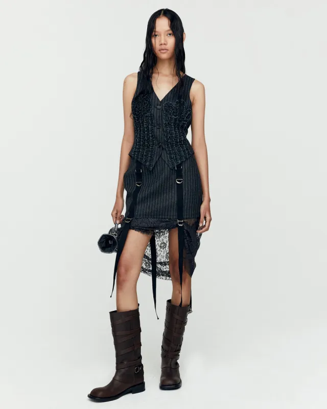 PARACHUTE GEAR WOOL SKIRT apa765w(GREY) made by Andersson Bell