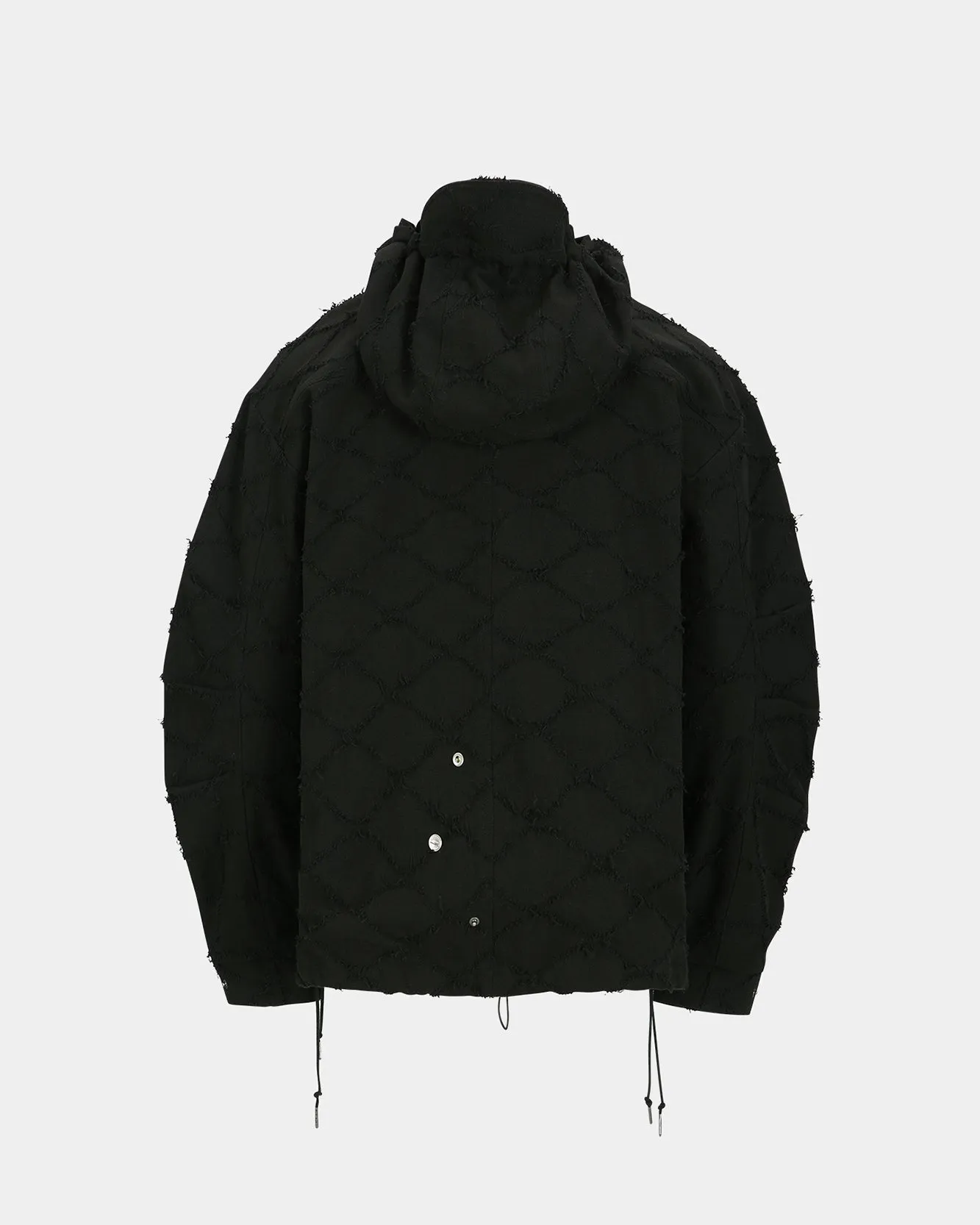 LACE-UP ANORAK HOODIE atb1141m(BLACK) sold by Andersson Bell product image thumbnail 4
