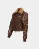 (WOMEN) AUSTIN FAUX SHEARLING JACKET awa546w(BROWN) sold by Andersson Bell