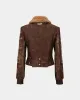 (WOMEN) AUSTIN FAUX SHEARLING JACKET awa546w(BROWN) sold by Andersson Bell