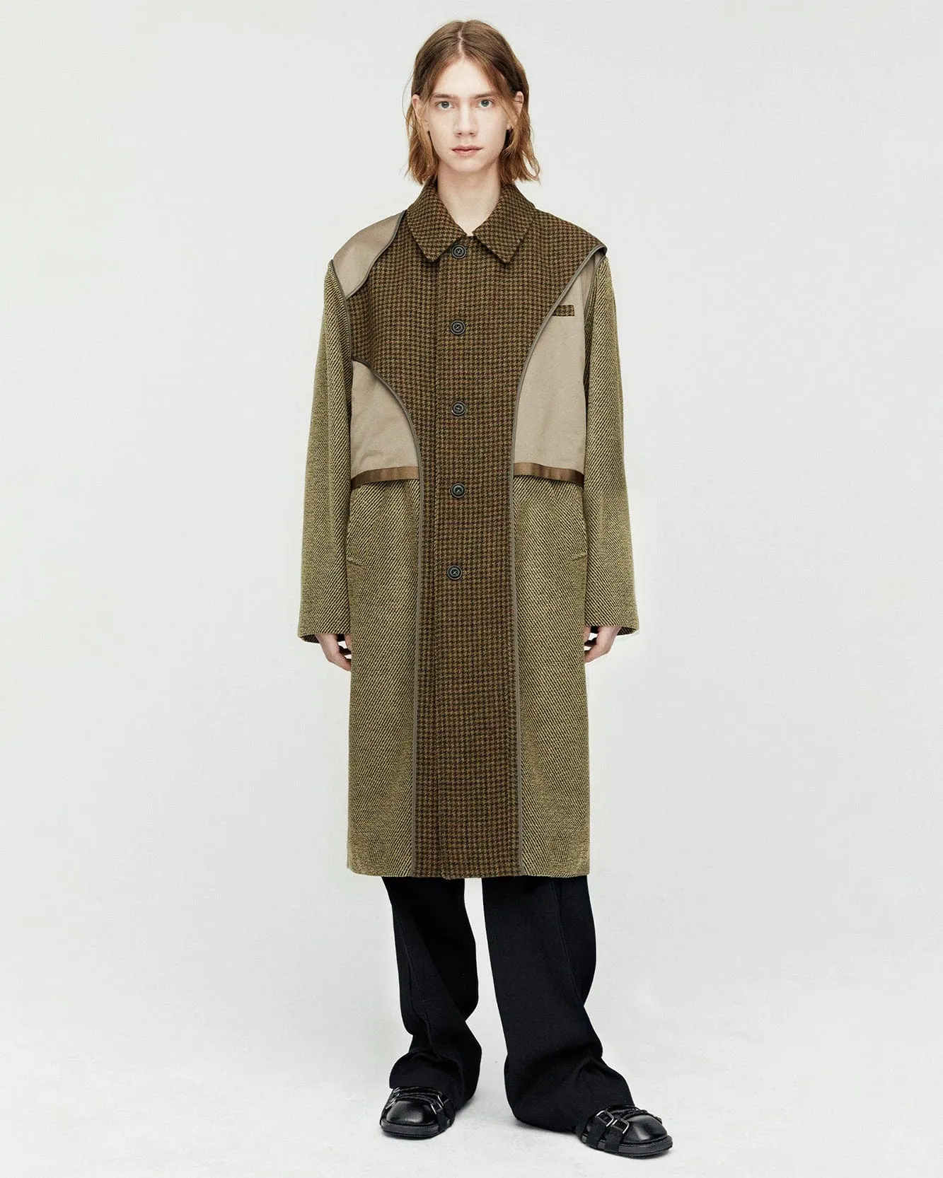 UNISEX INSIDE-OUT WOOL COAT awa641u(BROWN) sold by Andersson Bell