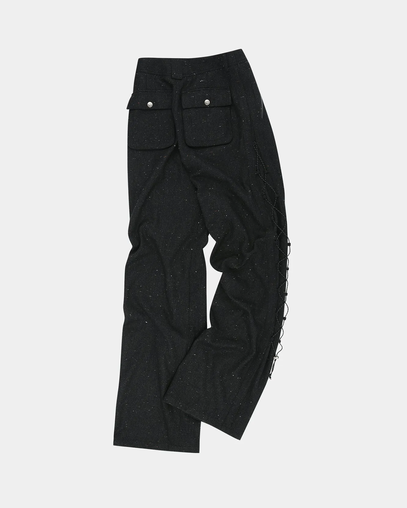 NEP WOOL LACE-UP WIDE PANTS apa769w(BLACK) sold by Andersson Bell product image thumbnail 3