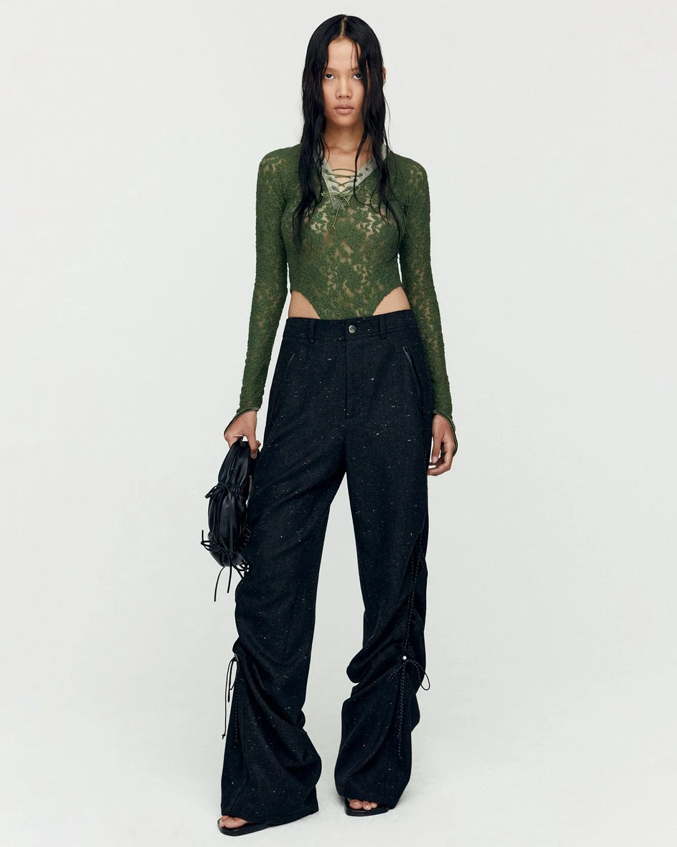 ROSE LACE BODYSUIT atb1192w(KHAKI) sold by Andersson Bell