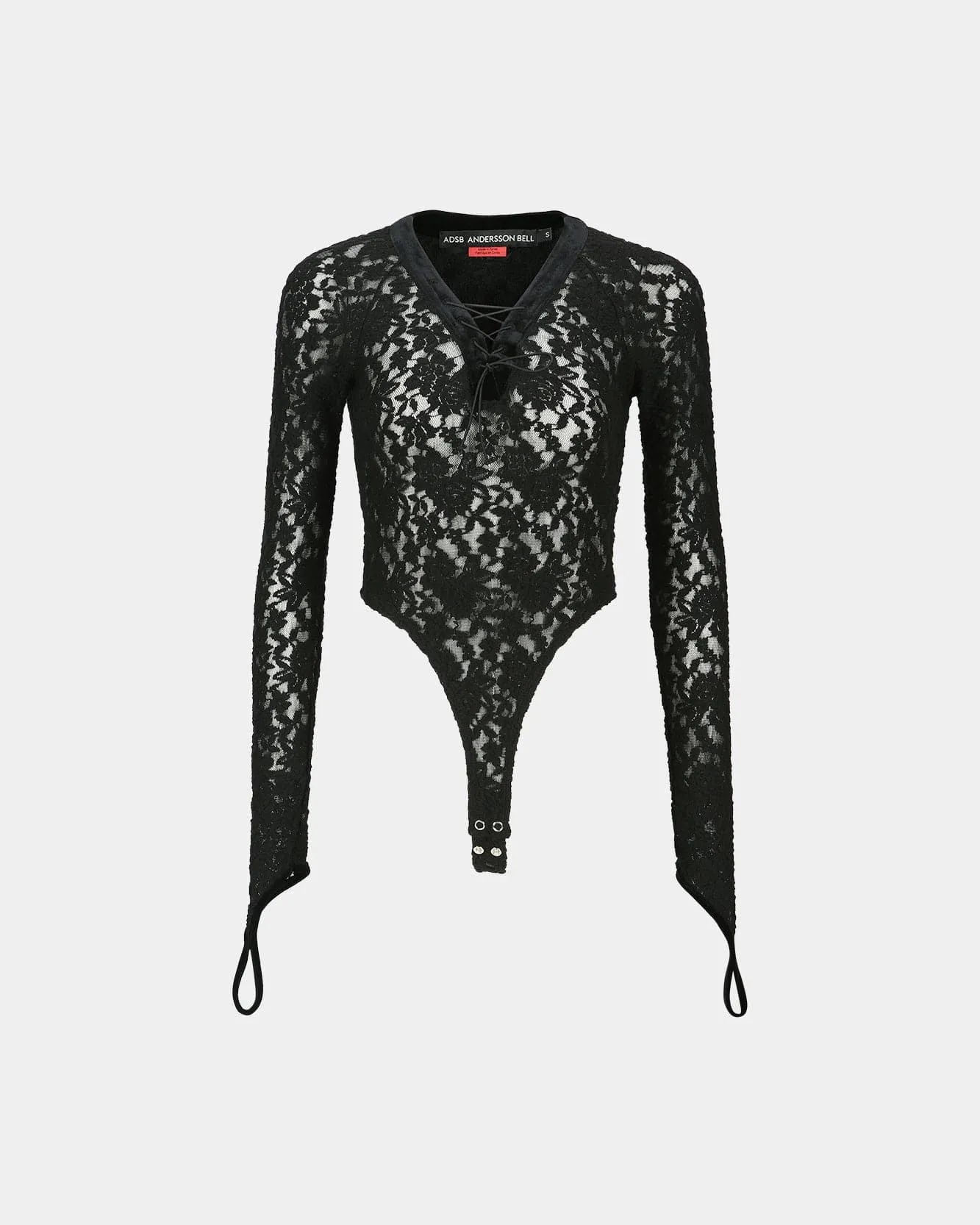 ROSE LACE BODYSUIT atb1192w(BLACK) sold by Andersson Bell product image thumbnail 2