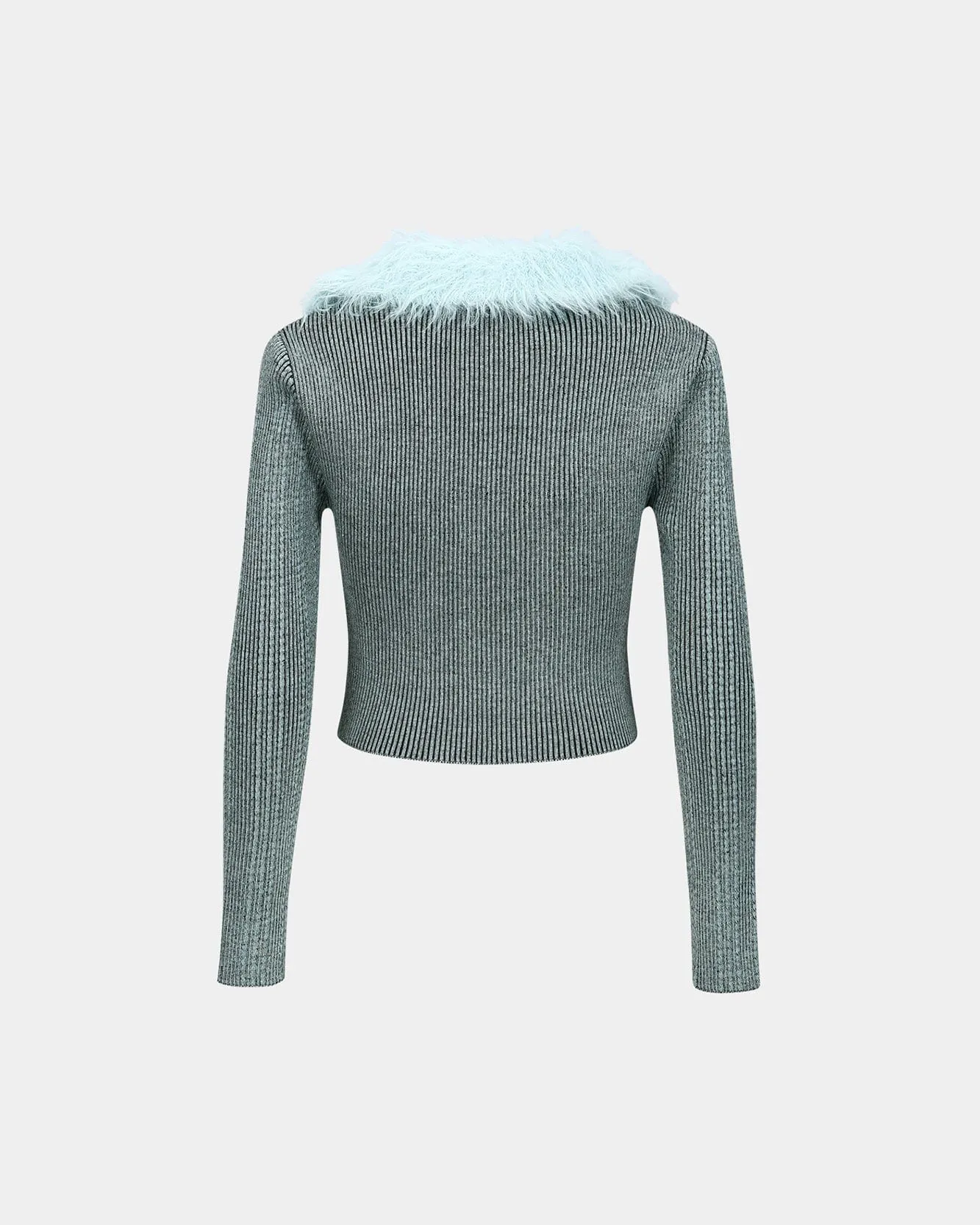 LACE-UP KNIT CARDIGAN atb1184w(BLUE) sold by Andersson Bell product image thumbnail 4