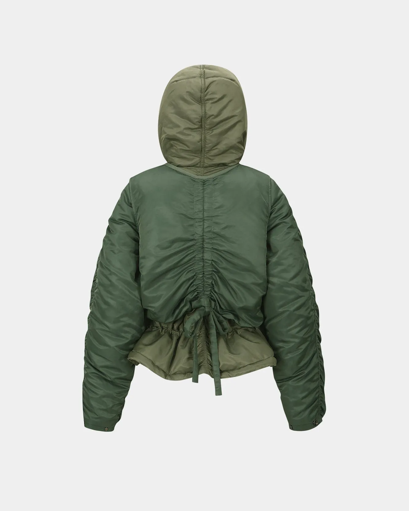 (WOMEN) HAYDEN VEST LAYERED PADDED JACKET awa618w(KHAKI) sold by Andersson Bell product image thumbnail 5