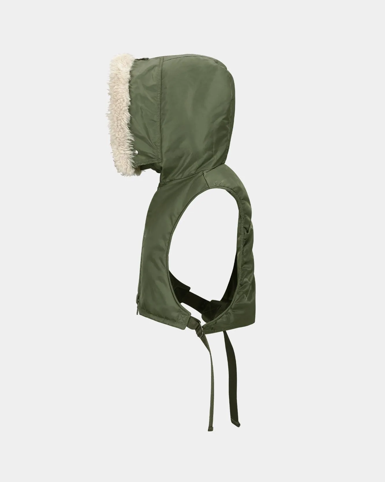 N2B HOOD FLYER VEST awa658w(KHAKI) sold by Andersson Bell product image thumbnail 3
