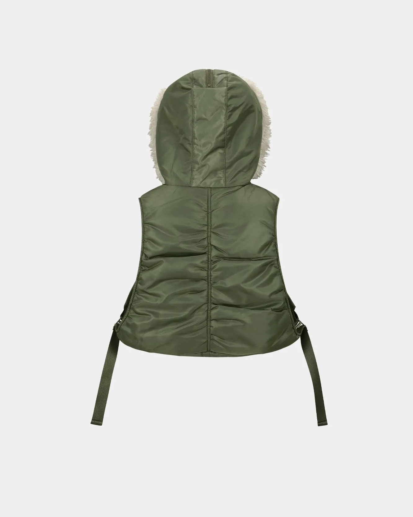 N2B HOOD FLYER VEST awa658w(KHAKI) sold by Andersson Bell product image thumbnail 4