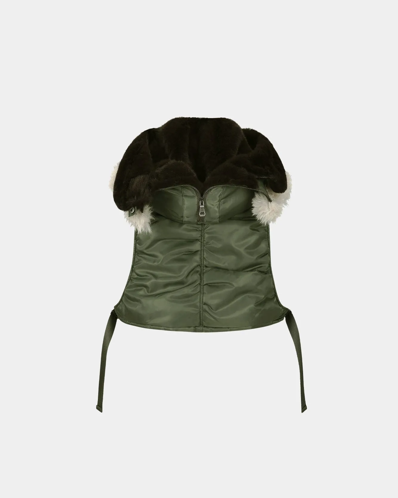 N2B HOOD FLYER VEST awa658w(KHAKI) sold by Andersson Bell product image thumbnail 5