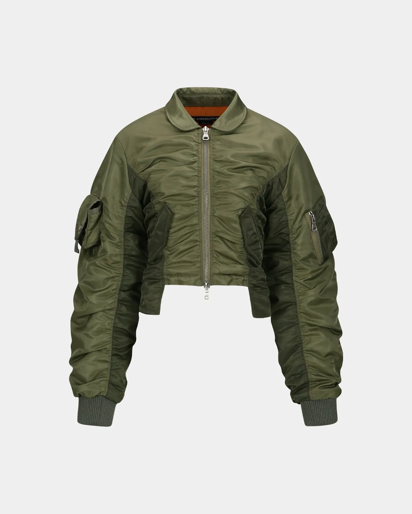 VITALINA LACE-UP BOMBER JACKET awa652w(KHAKI) sold by Andersson Bell product image thumbnail 2
