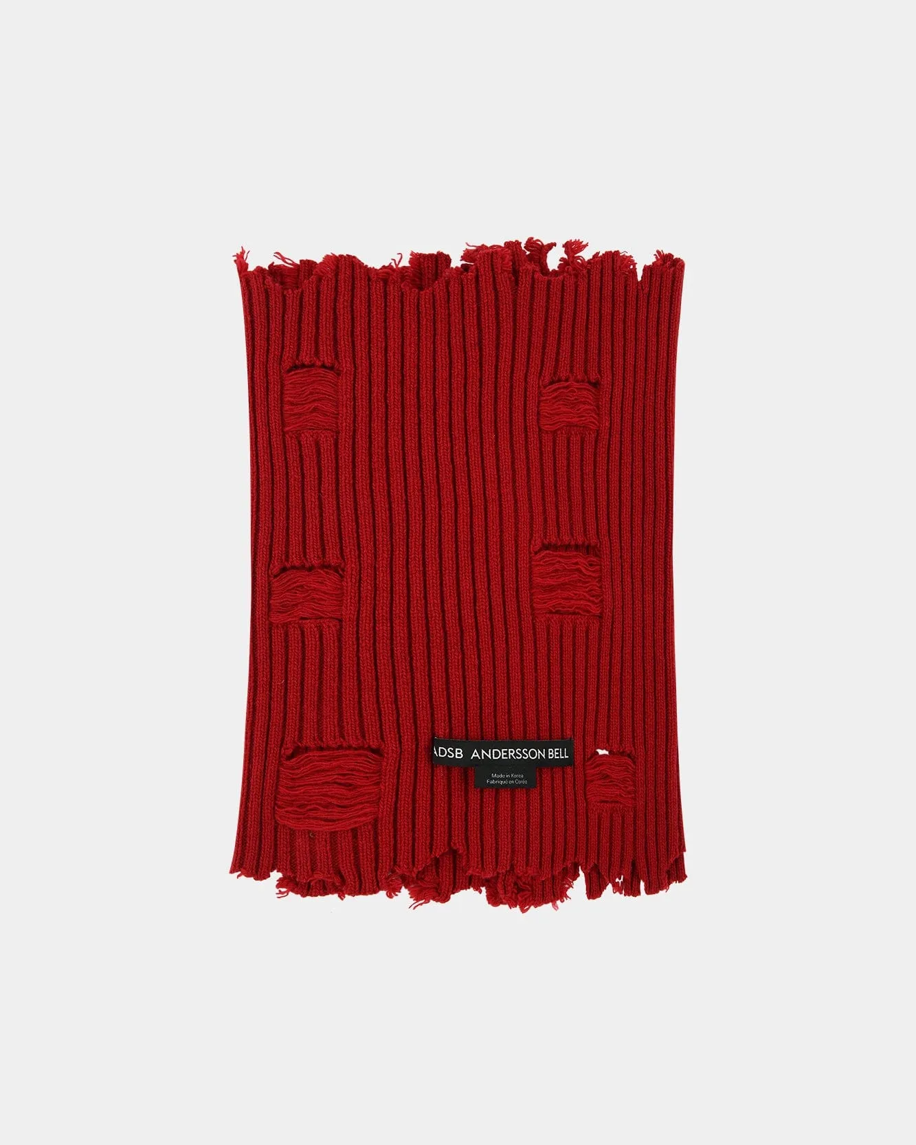UNISEX ROGHEN WOOL NECK WARMER aaa421u(SCARLET) sold by Andersson Bell product image thumbnail 3