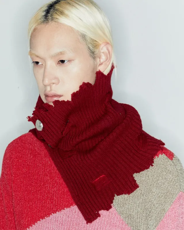 UNISEX ROGHEN WOOL NECK WARMER aaa421u(SCARLET) sold by Andersson Bell