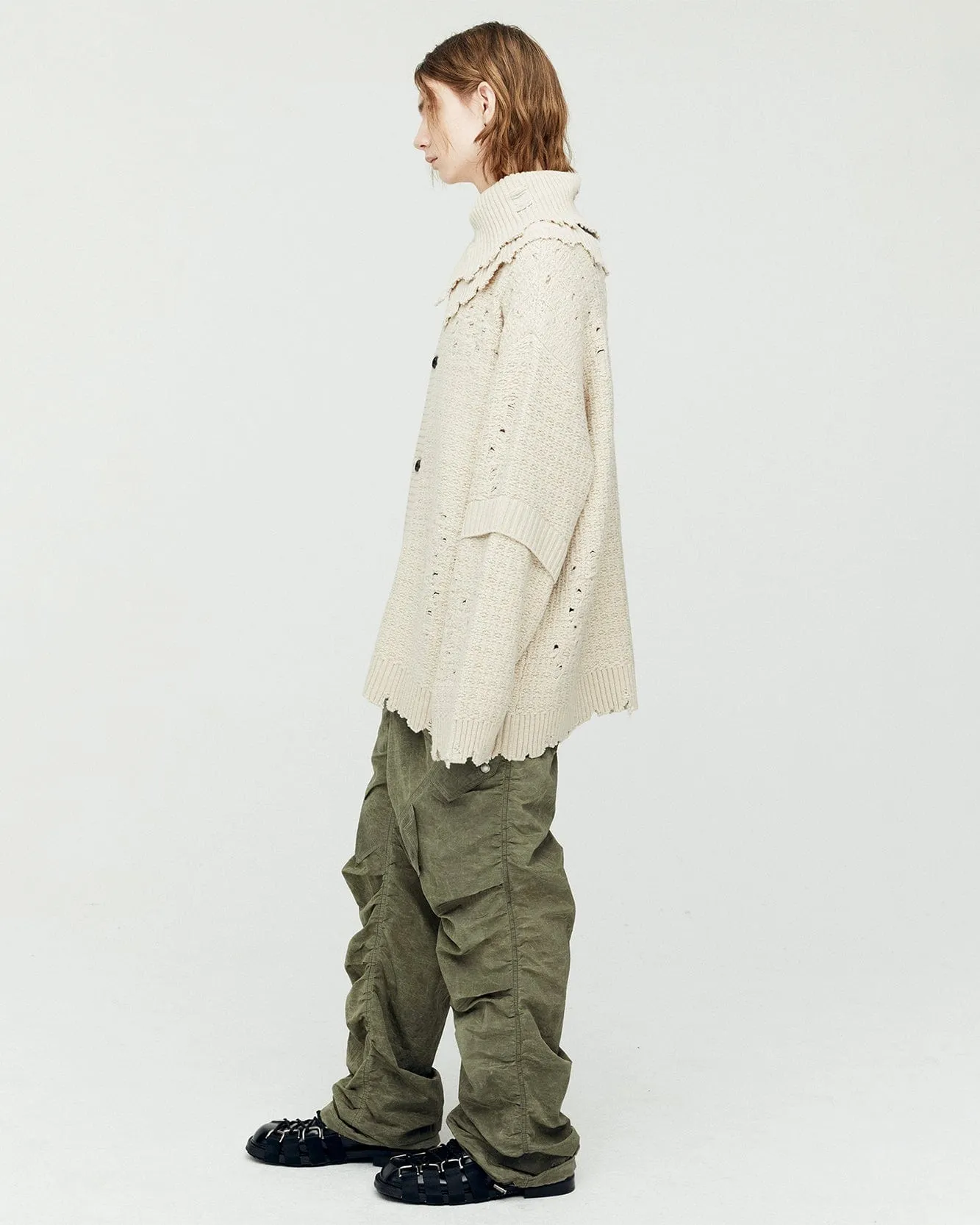 UNISEX ROGHEN WOOL NECK WARMER aaa421u(BEIGE) sold by Andersson Bell product image thumbnail 5