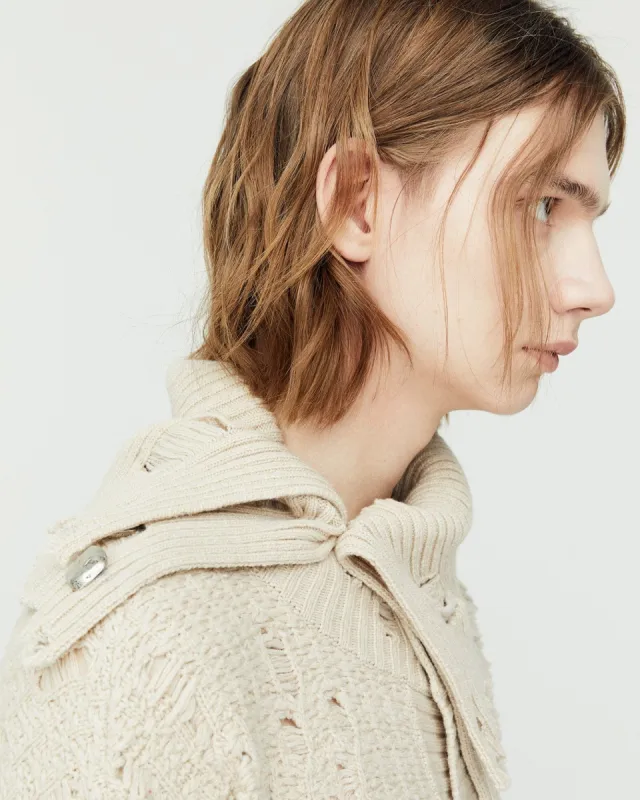 UNISEX ROGHEN WOOL NECK WARMER aaa421u(BEIGE) made by Andersson Bell