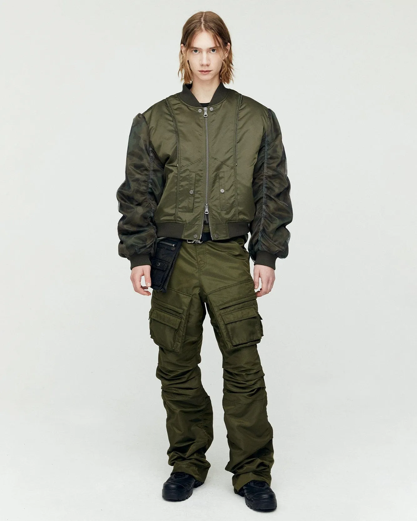 POCKET BAG CARGO PANTS apa744m(KHAKI) sold by Andersson Bell product image thumbnail 4