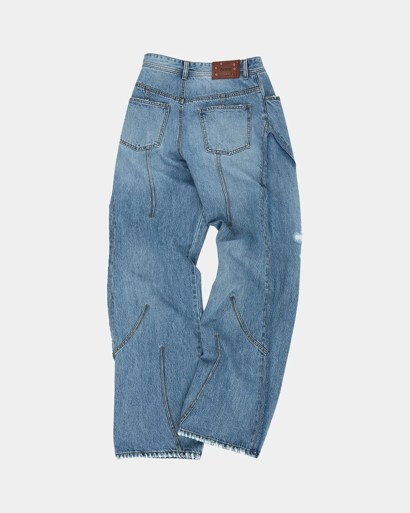 PANEL CARPENTER WIDE-LEG JEANS apa743m(WASHED BLUE) sold by Andersson Bell product image thumbnail 3