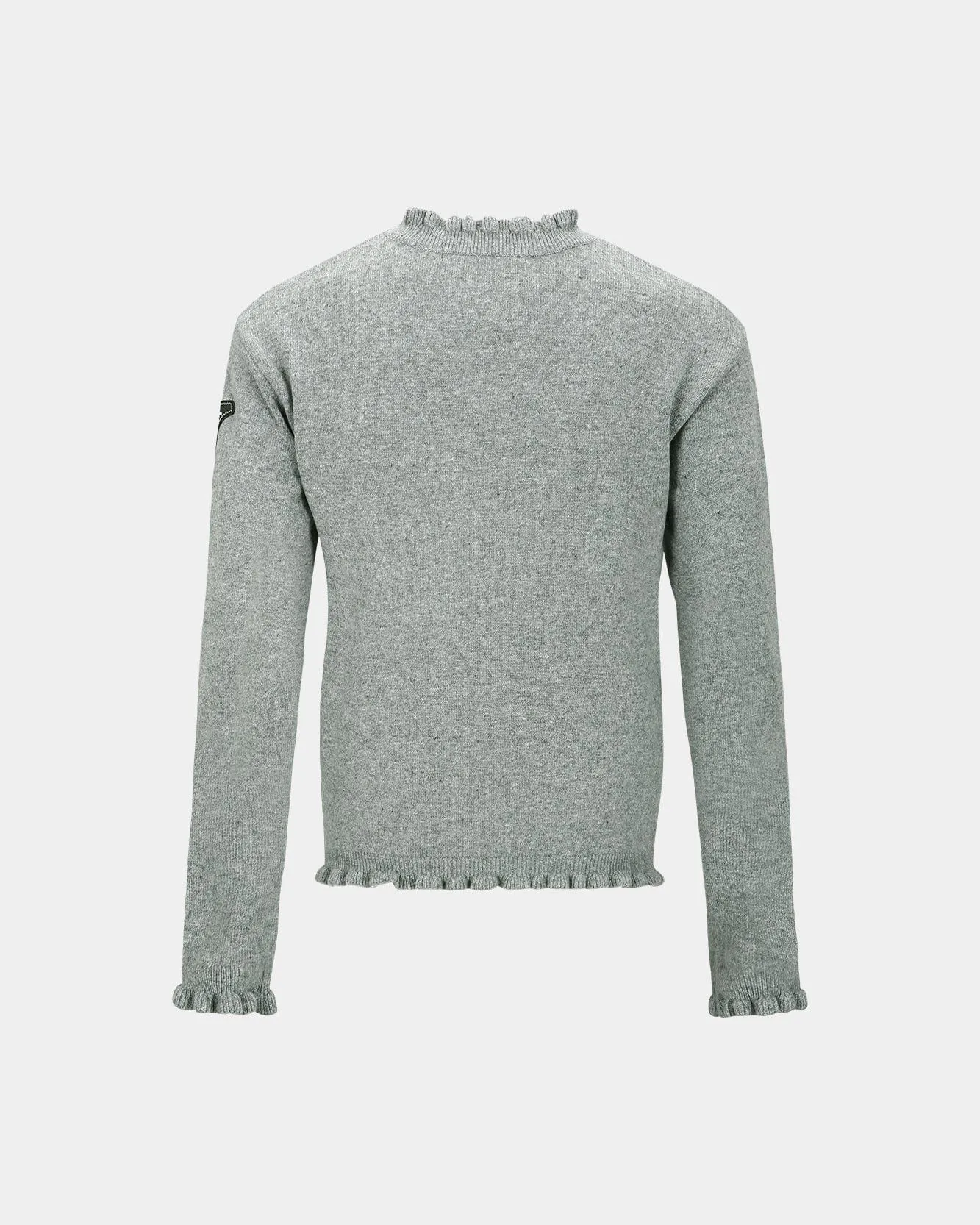 FLOWER RIB CREW-NECK SWEATER atb1173m(GREY) sold by Andersson Bell product image thumbnail 4