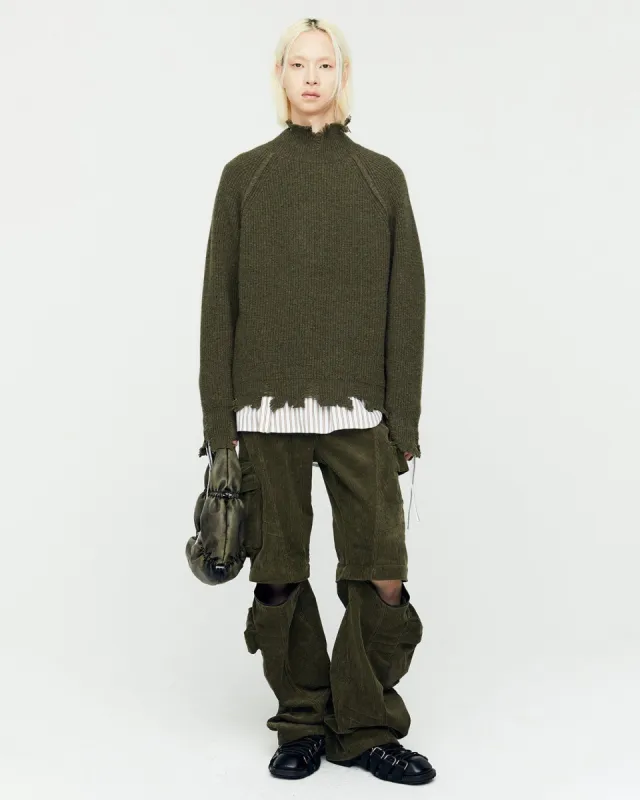 ROGHEN TURTLE NECK SWEATER atb1157m(TAUPE) made by Andersson Bell