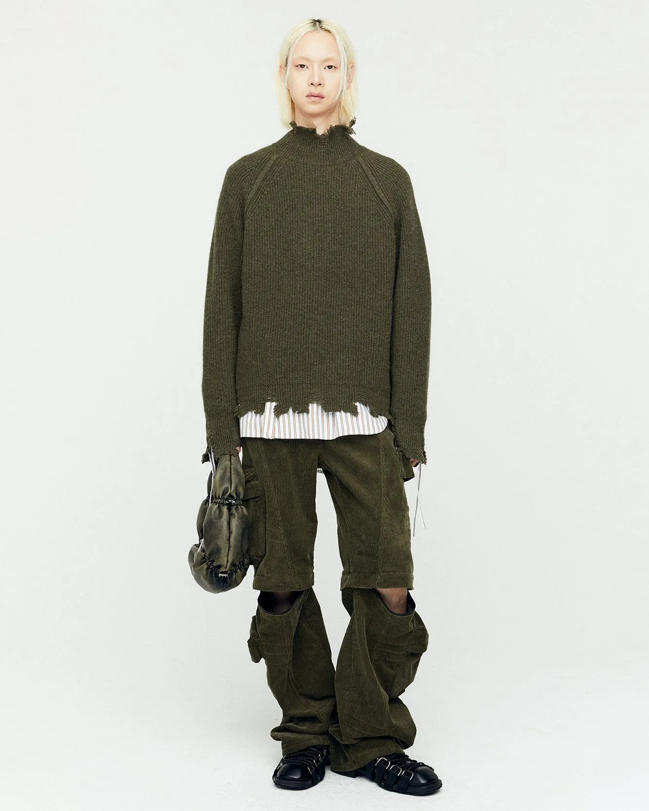 ROGHEN TURTLE NECK SWEATER atb1157m(TAUPE) sold by Andersson Bell