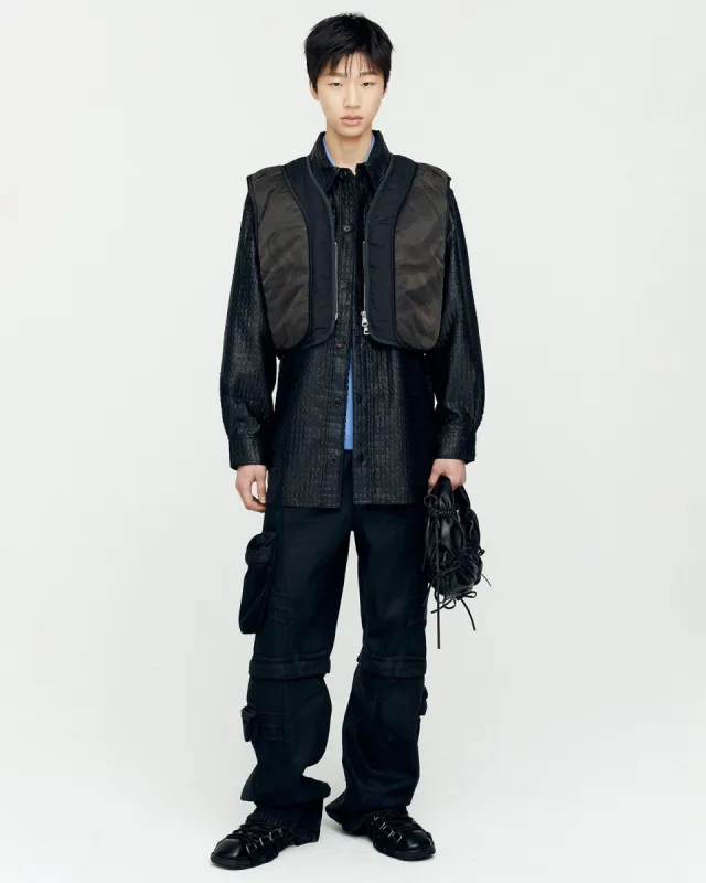 MESH PADDED VEST awa649m(BLACK) sold by Andersson Bell